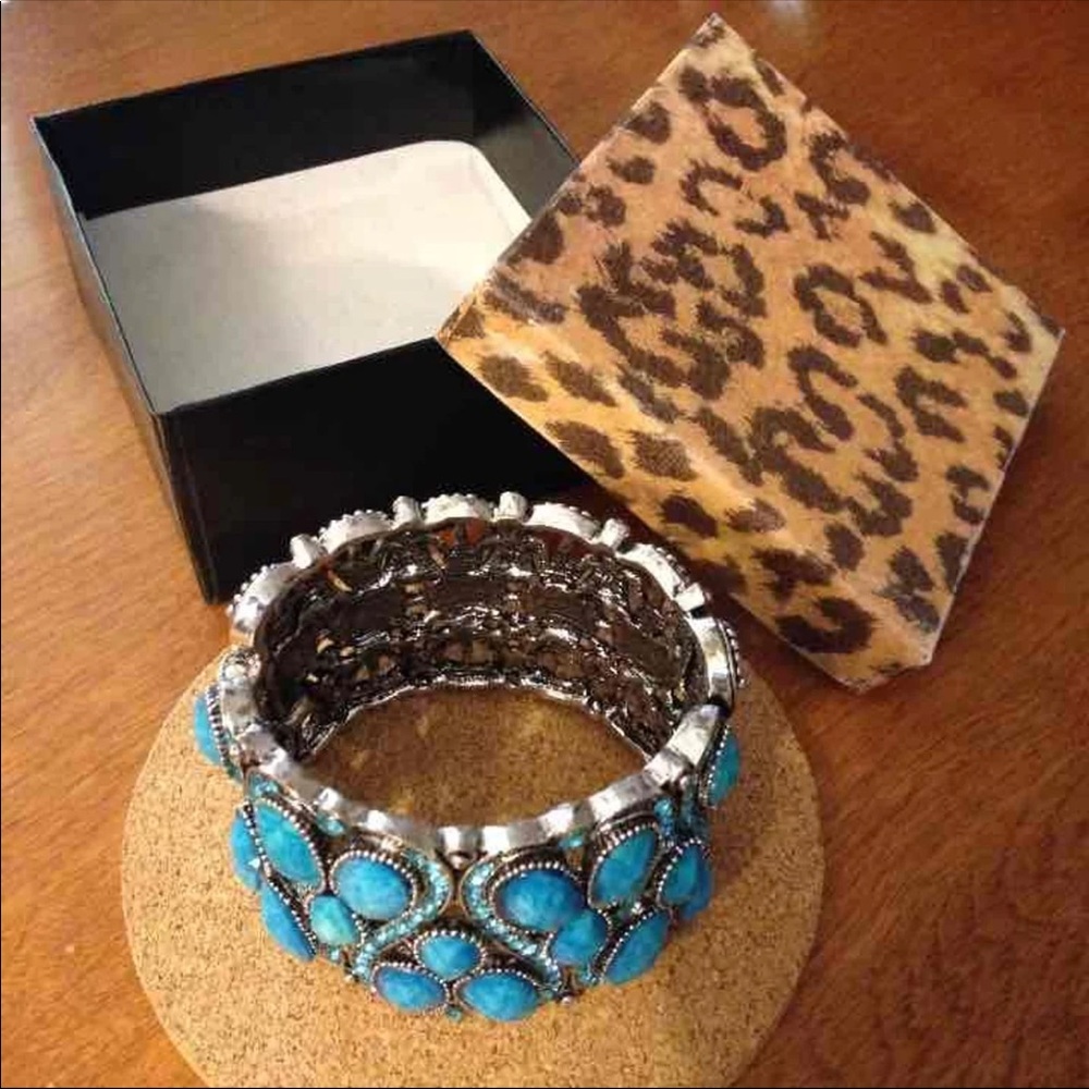 Silver & Turquoise Cuff Bracelet